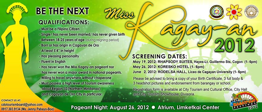 Miss Kagay-an 2012 Search is On!