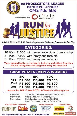 1st Prosecutors League of the Philippines – Open Fun Run