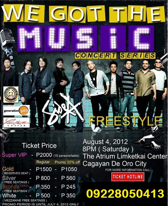 Side A and Freestyle “We Got The Music Concert” in CDO
