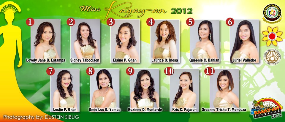 Ms. Kagay-an 2012 Official Candidates