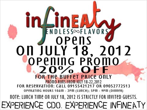 Infineaty Opens July 18 in CDO
