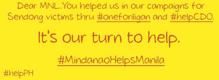 #MindanaoHelpsManila – How Mindanao Can Help