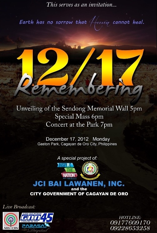 Remembering Sendong – the Memorial Wall