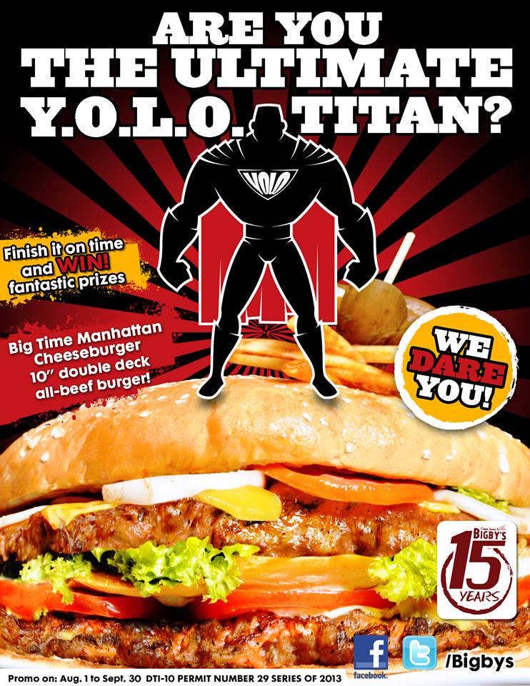 Take the Bigby’s Ultimate Y.O.L.O. Challenge Now!