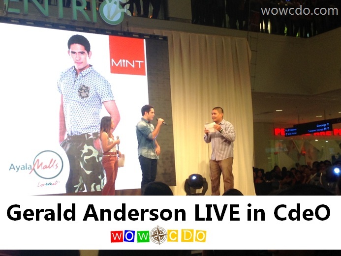 [VIDEO] Gerald Anderson Live in Cagayan de Oro for Mint
