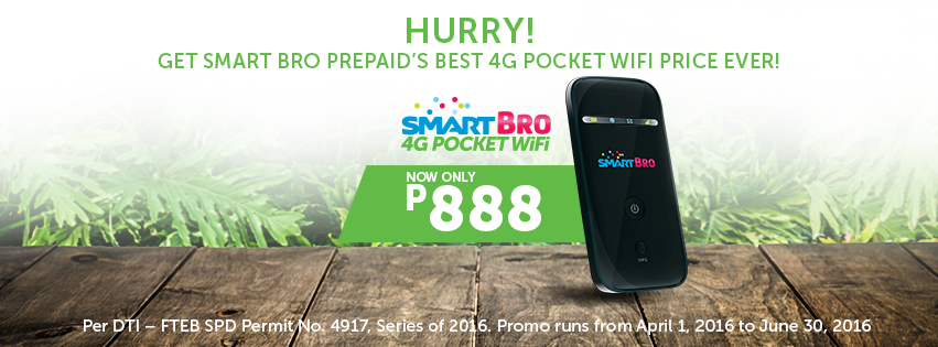 Smart Bro’s 4G Pocket WiFi at Php 888 – Your Budget-Friendly Pocket WiFi
