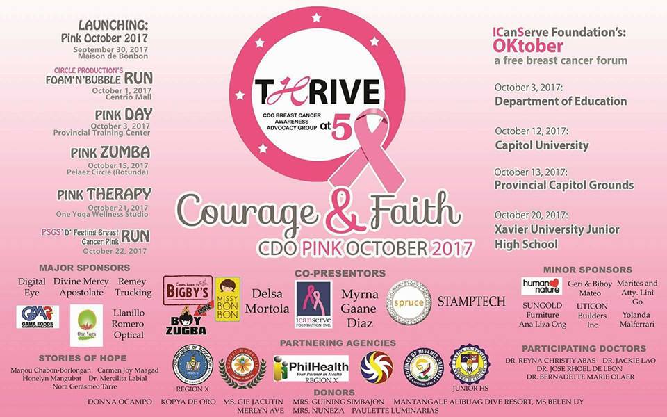 THRIVE CDO leads #PinkOctober – the Breast Cancer Awareness Month with Bigby’s, Spruce