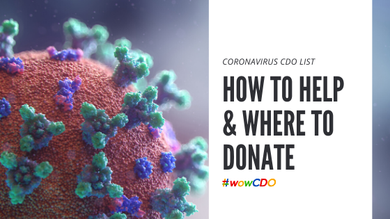 coronavirus cdo how to help and donate list